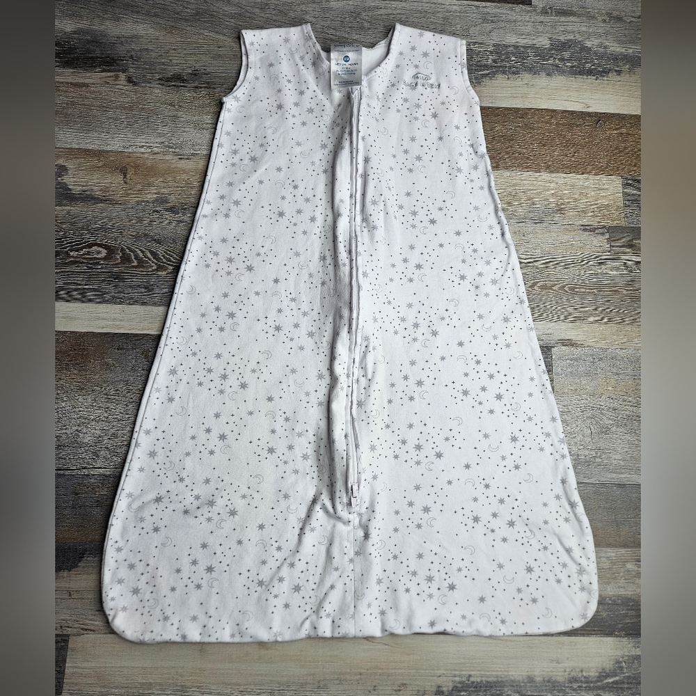 Halo SleepSack Medium 6-12 Months White  With Grey Moon Stars
